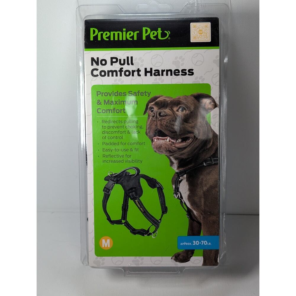 NEW Premier Pet No Pull Comfort Dog Harness Medium 30-70 LBS. Reflective